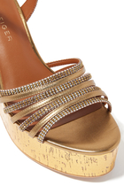 Pierra 115 Leather Wedge Sandals