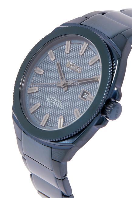 Blue Link-Bracelet Watch