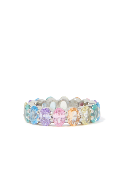 Rainbow Crystal Ring