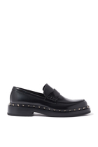 Rockstud M-Way Leather Loafers