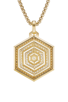 Carlyle Pendant, 18K Yellow Gold & Diamonds