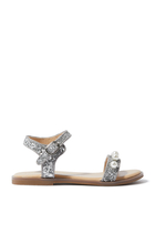 Kids Fleur Glitter Sandals