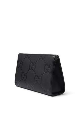 Jumbo GG Leather Pouch