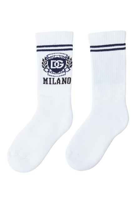 Kids Logo Milano Crew Socks