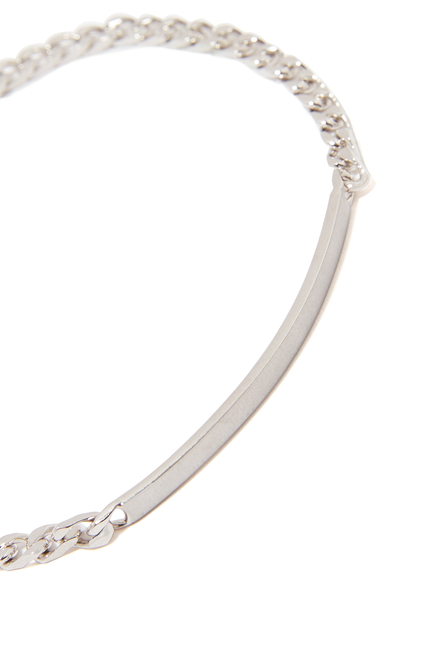 ID Chain Silver Bracelet