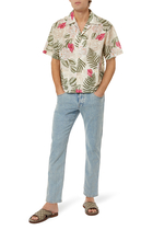 Hawaiian Print Bowling Shirt