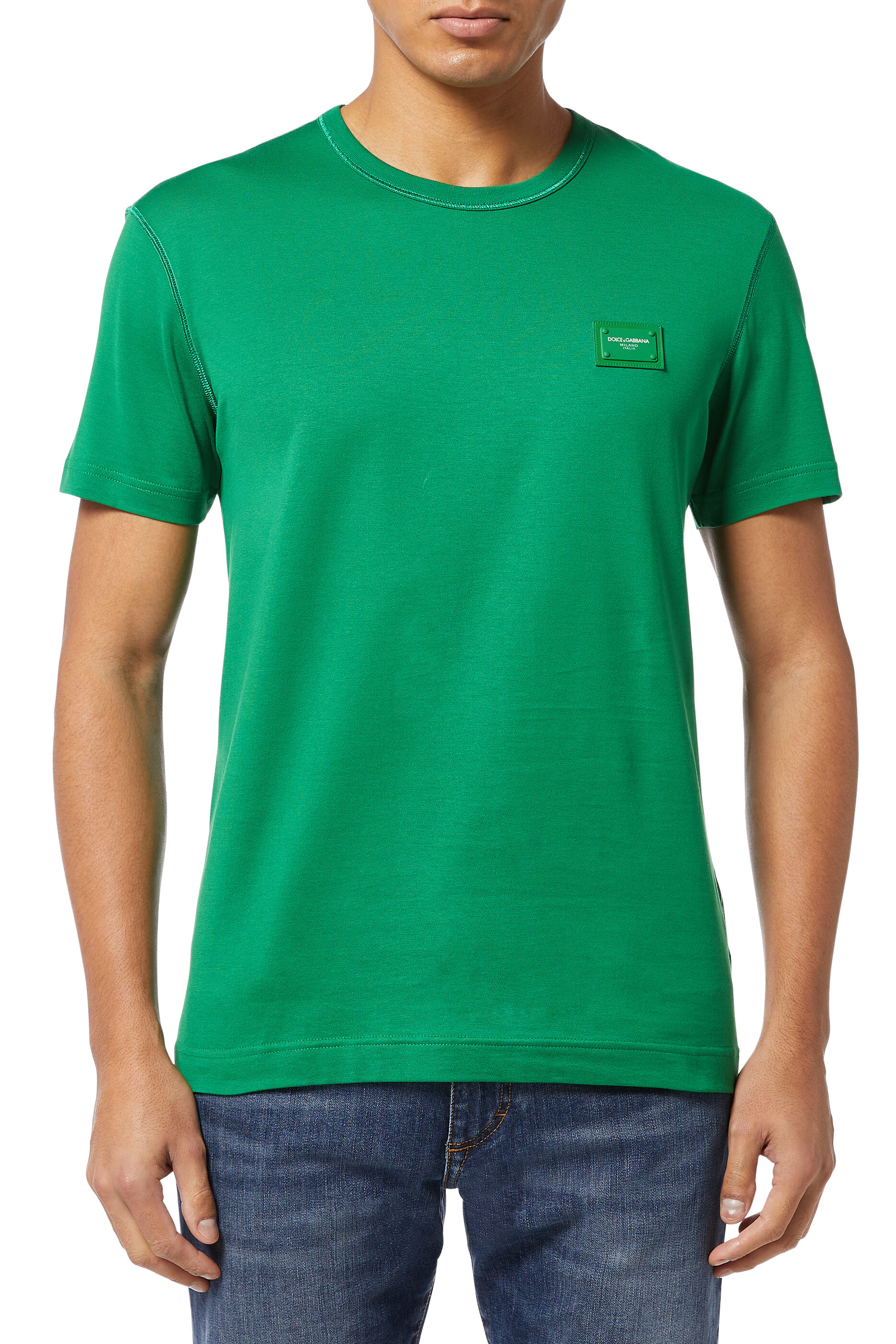 dolce and gabbana green t shirt