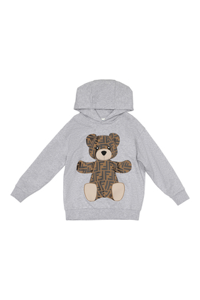 Teddy Bear Print Hoodie