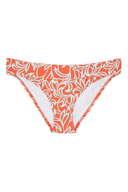 Womens Heidi Klein orange Coral Gardens Bikini Top