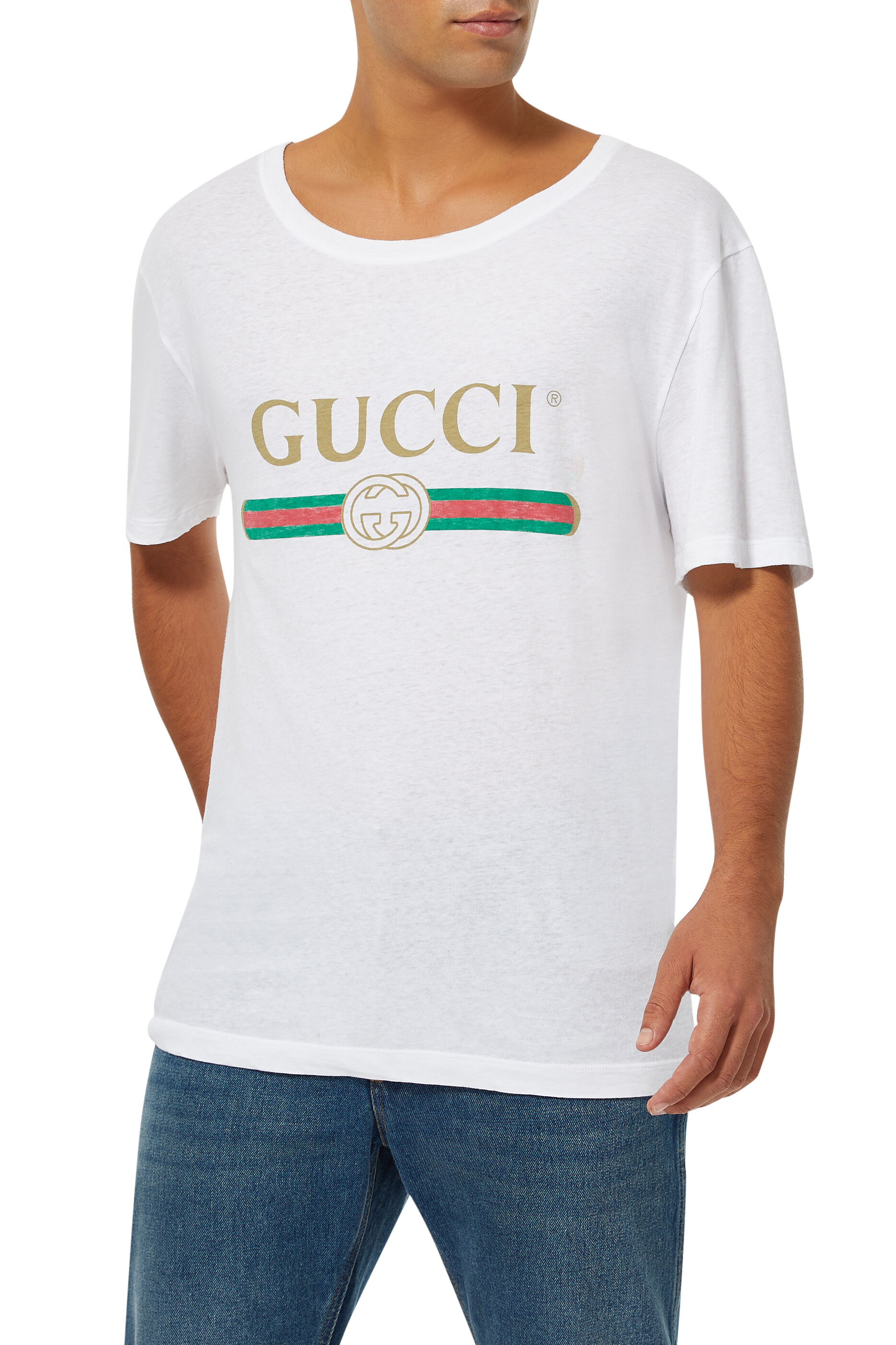 washed gucci t shirt