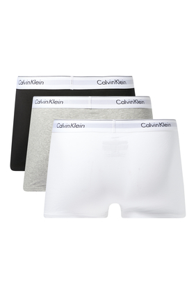 Calvin Klein 3 Pack Modern Structure Hip Briefs in White for Men