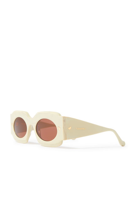 Cathi Bio-Plastic Square-Frame Sunglasses