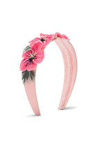 Kids Satin Floral Headband