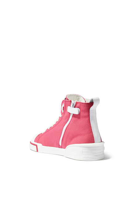 Kids High-Top Logo Sneakers