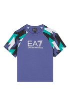 Kids EA7 Geometric Fantasy T-Shirt