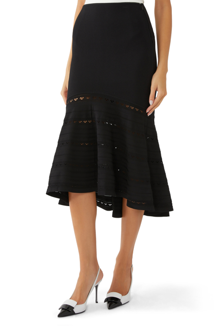 Fit And Flare Midi Skirt