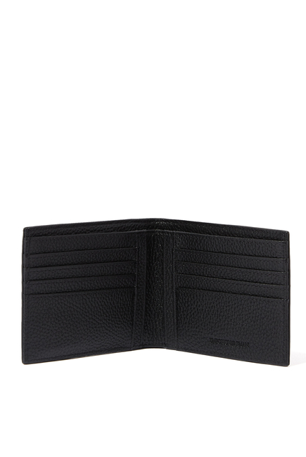 Eagle Logo Leather Bifold Wallet