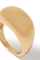 Chubby Dome Ring, 18k Gold Plated Vermeil on Sterling Silver