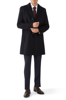Slim-Fit Wool and Cashmere Coat