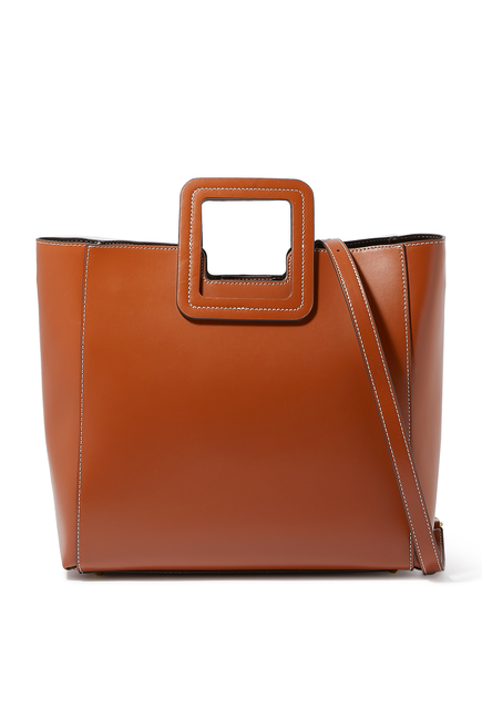 Shirley Leather Tote Bag