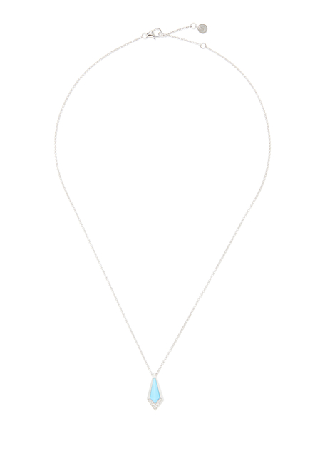 Junonia Necklace, 18k White Gold