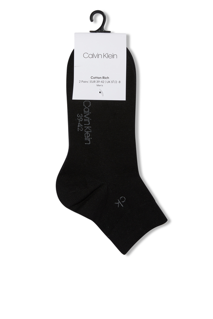 Simon Casual Flat Knit Socks, Set of 2