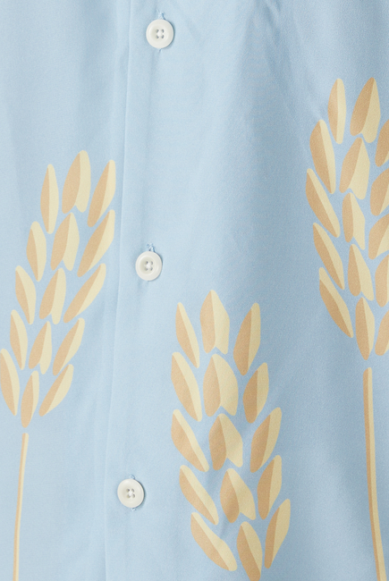Floaty Shirt With Wheat Print