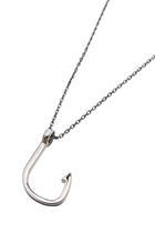 Hooked Silver Necklace