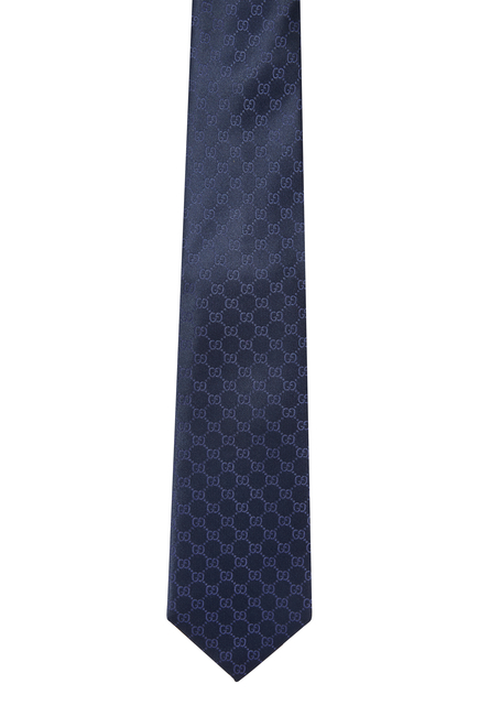 Gucci GG Pattern Silk Tie