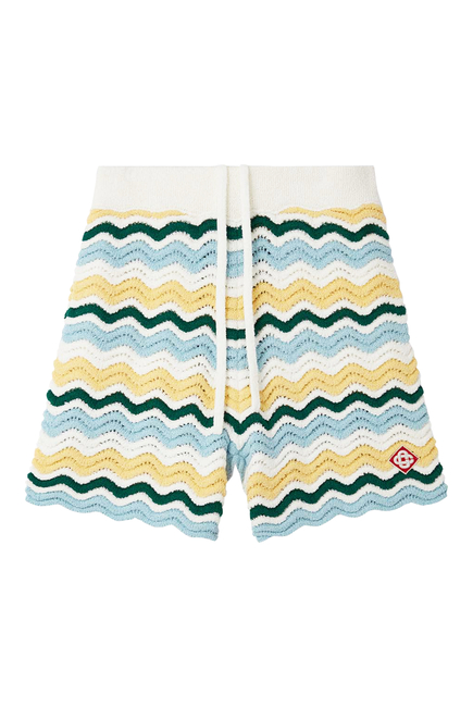 Wavy Boucle Shorts