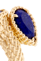 Toi Et Moi Serpent Bohème Ring, 18k Yellow Gold & Lapis Lazuli