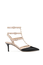 Rockstud 65 Leather Caged Pumps