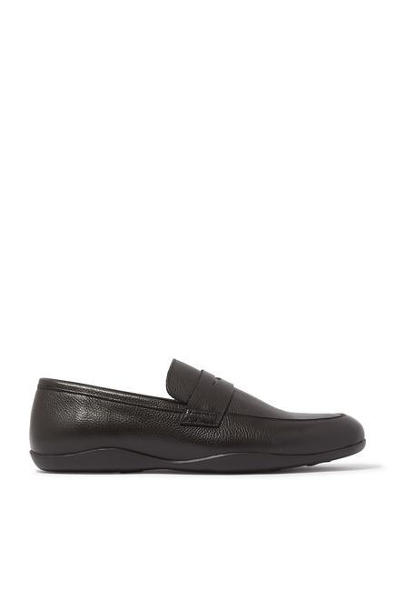 Satin Calf Penny Loafers