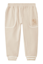 Kids Logo Crest Cotton Sweatpants