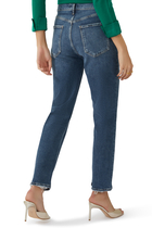 Riley High-Rise Stretch Straight Jeans
