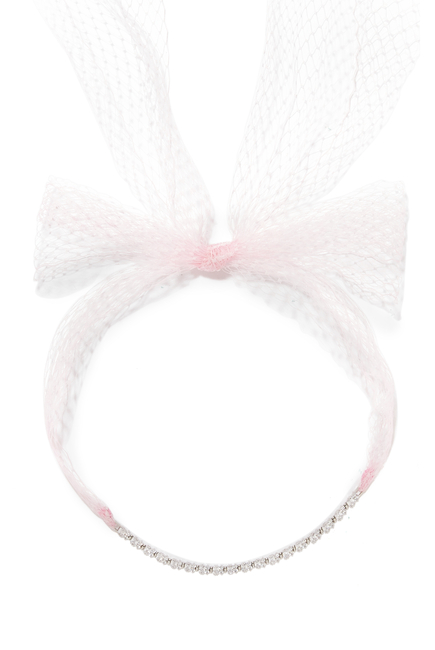 Monarch Baguette And Netted-Bow Choker