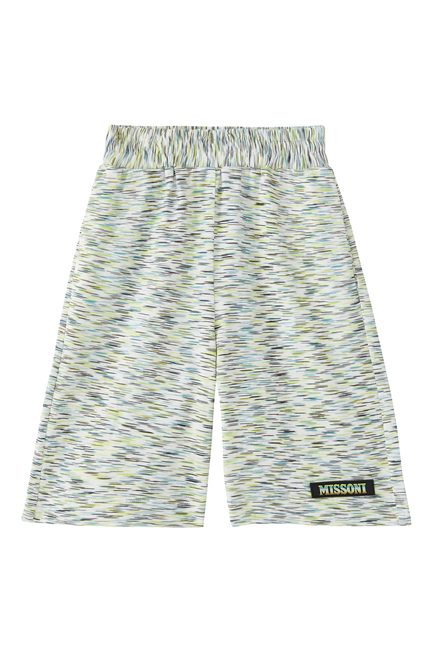 Kids Zigzag Cotton Shorts