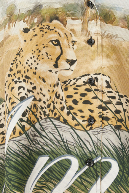 Cheetah Print Silk Shirt