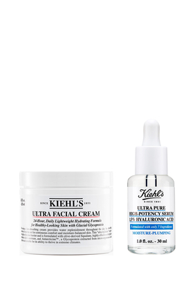 Kiehl's Hydration Power Duo: Ultra Facial Cream & Hyaluronic Acid Serum