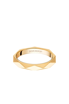 WEDDING BAND FACETTE M YG:Yellow gold:50