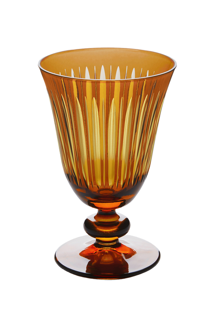 Prism Amber Wine Glass, Set of 4