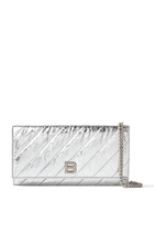 Quilted Crush Metallic Chain Wallet