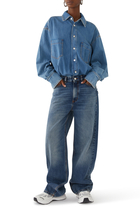 Tilda Denim Shirt and Jean Combo Jumpsuit