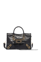 Metallic Edge Small City Bag