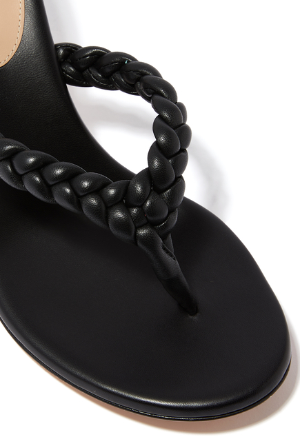 Braided Nappa Thong Sandal