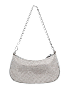 Le Cagole Mini Bag with Chains and Rhinestones