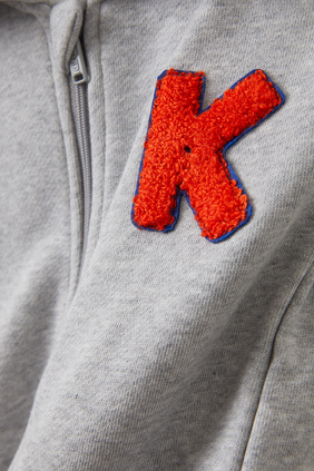 Kids Logo Embroidered Hooded Cardigan