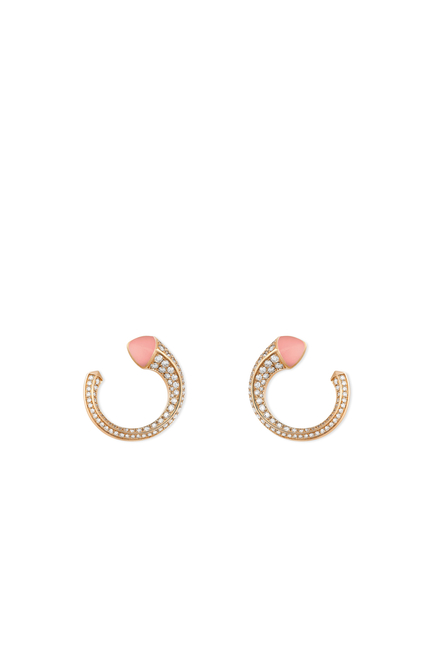 Cleo Venus Pink Opal & Rose Gold Earrings