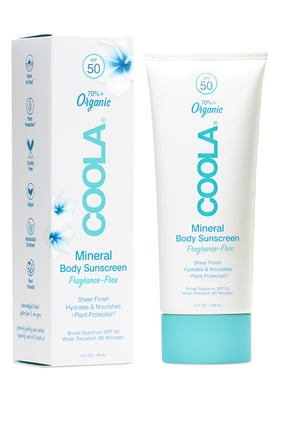 Mineral Body Organic Sunscreen Lotion SPF50 – Fragrance-Free