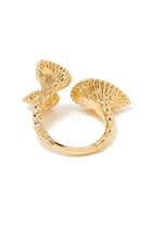 Serpent Bohème Triple Motif Diamond Ring, 18k Yellow Gold With Turquoise & Diamonds